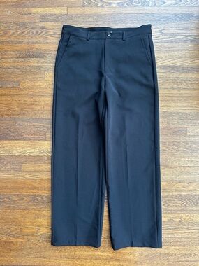 Men’s Sumwon Black Flare-Leg Dress Pants